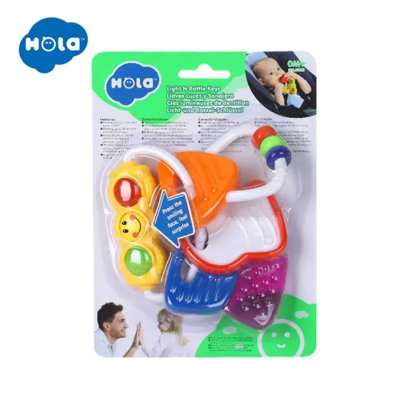 Imagine pentru Jucarie pentru dentitie Cheite colorate cu lumini Hola, Multicolor