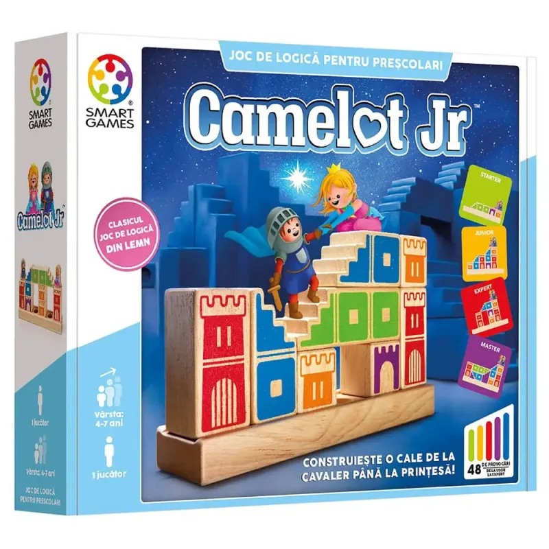 Imagine pentru Joc de logica Smart Games - Camelot Jr., 48 de provocari, 4+ ani, editie lb. romana