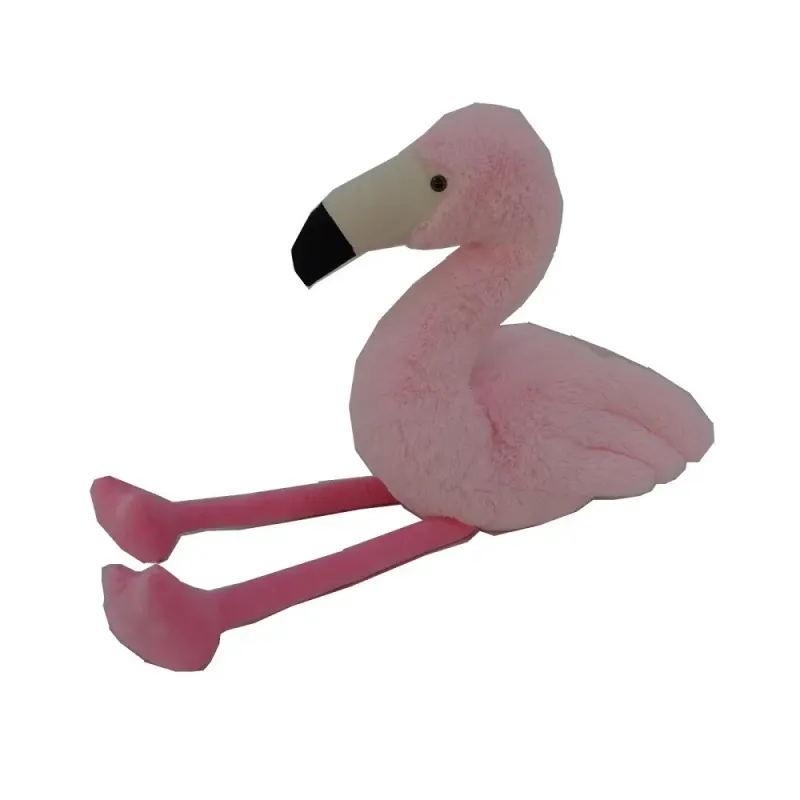 Imagine pentru Flamingo de plus sezand, 48 cm, Roz