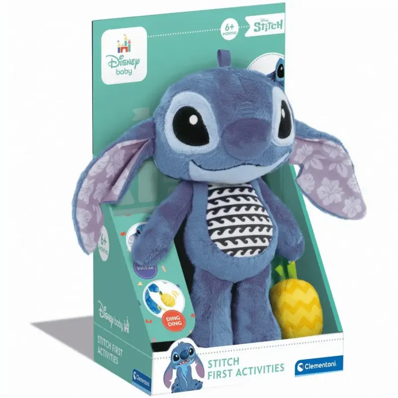 Imagine pentru Jucarie de plus Baby Clementoni Disney Stitch, Multicolor