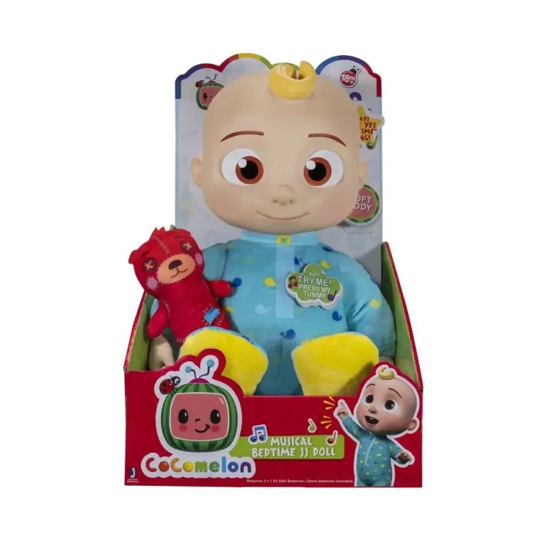 Imagine pentru Jucarie de plus Bebelus interactiv Cocomelon JJ, 30 cm, Multicolor