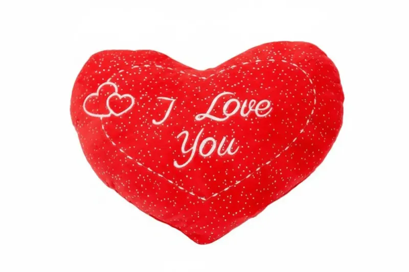Imagine pentru Inima de plus Morgenroth I Love You, 33 cm, Rosu