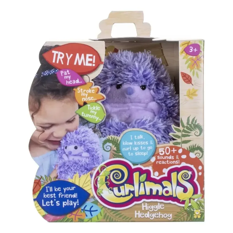 Imagine pentru Plus interactiv Curlimals Ariciul Higgle, Multicolor