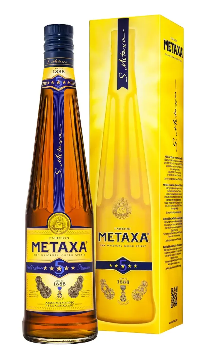 Imagine pentru Brandy 5* 38%alcool Metaxa 0.7L