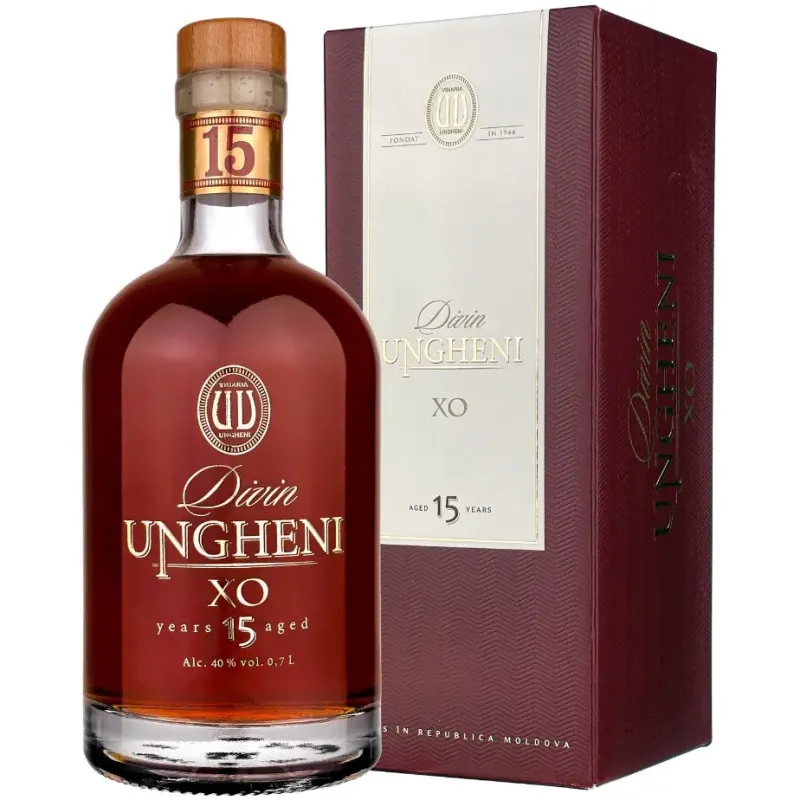 Imagine pentru Vinars Divin Ungheni 15 ani, X.O, 40% alc., Cutie, 0.7l