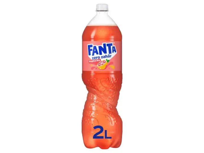 Imagine pentru Bautura carbogazoasa Fanta grepfruit roz Zero Zahar 2L