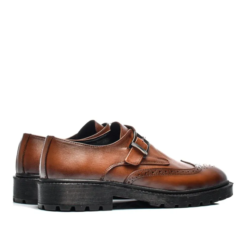 Imaginea numarul 4 reprezentatand Pantofi maro deschis din piele naturală, BVECK-122-2, Ventidue
