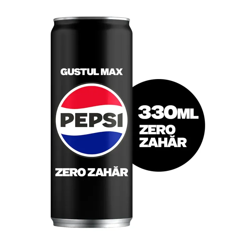 Imagine pentru Bautura racoritoare carbogazoasa Pepsi Max 0.33L