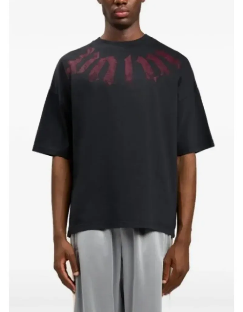 Imaginea numarul 3 reprezentatand Tricou cu logo oversized, culoare negru, Palm Angels
