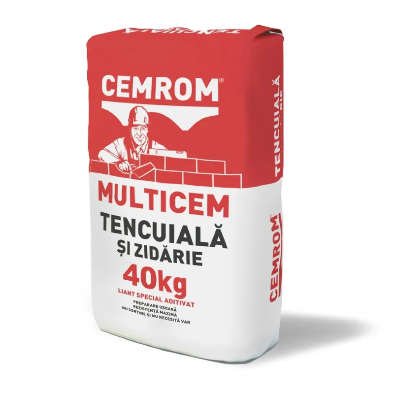 Imagine pentru Liant zidarie si tencuiala Cemrom Multicem, rezistenta 12.5, 40 kg