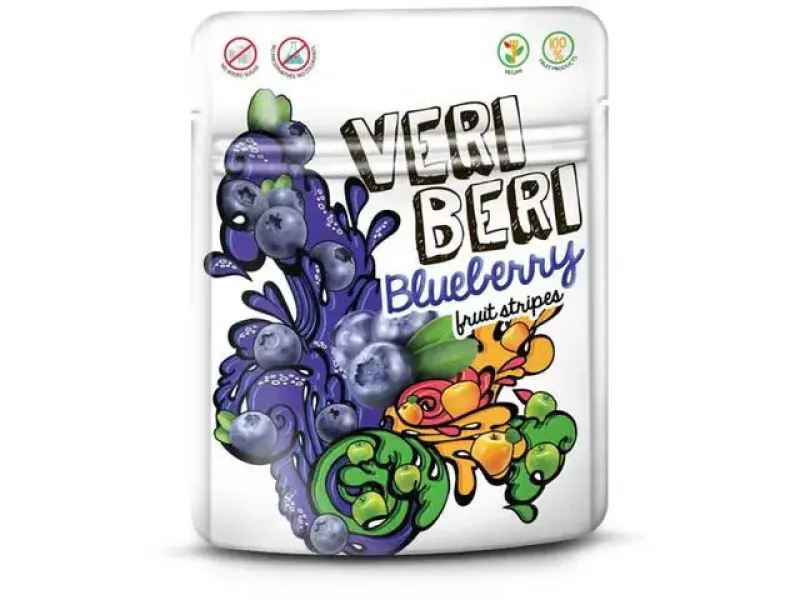 Imagine pentru Veri Beri Fasii Fructe Cu Aroma De Afine 50G