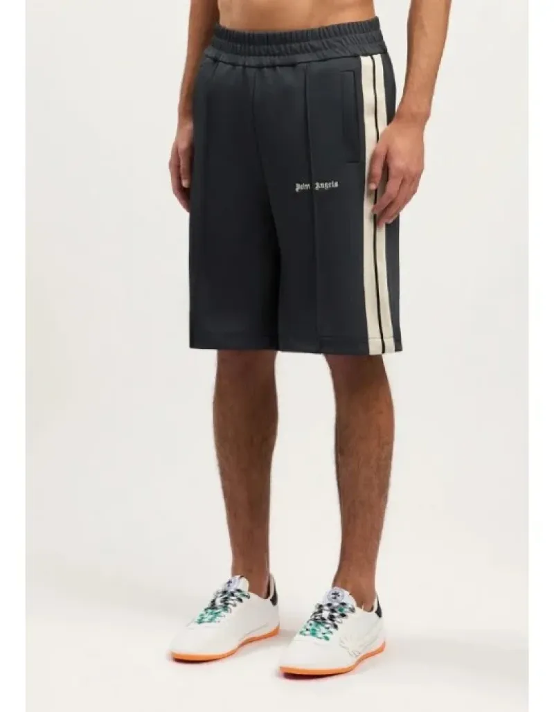 Imaginea numarul 4 reprezentatand Bermude, Classic Logo Track Shorts, culoare gri, Palm Angels