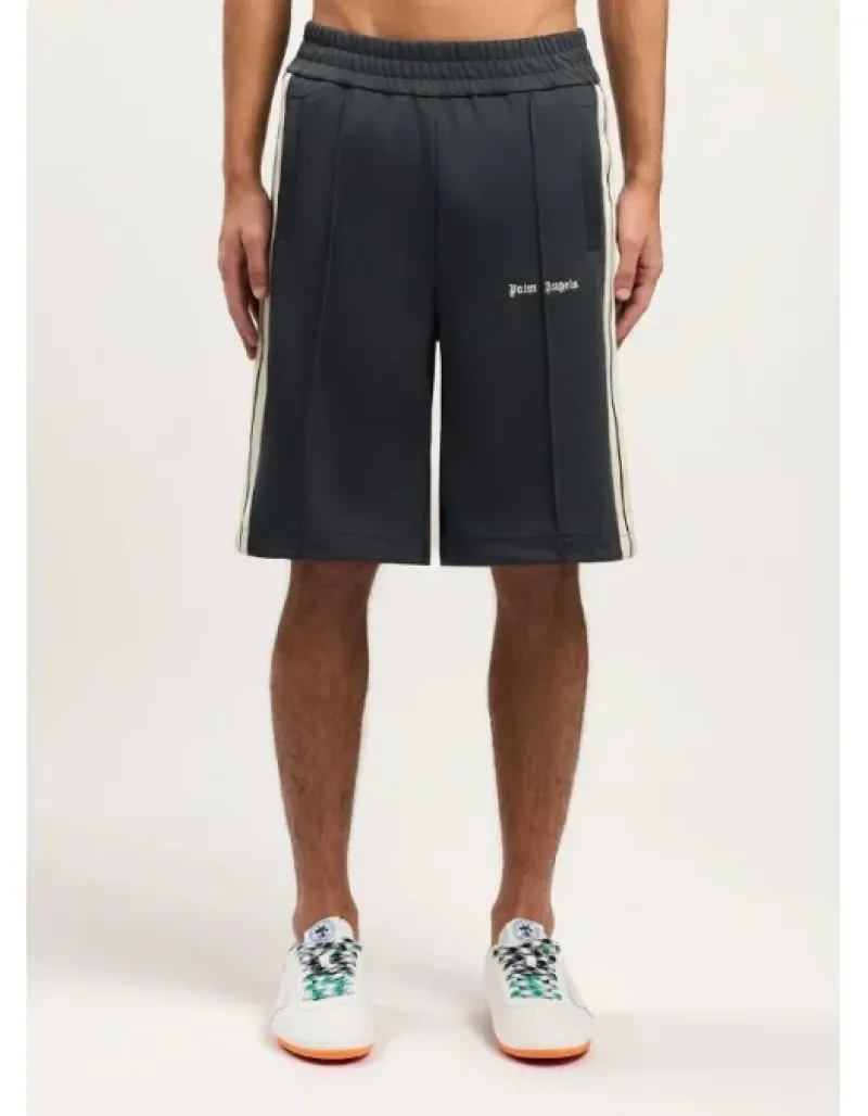 Imaginea numarul 5 reprezentatand Bermude, Classic Logo Track Shorts, culoare gri, Palm Angels