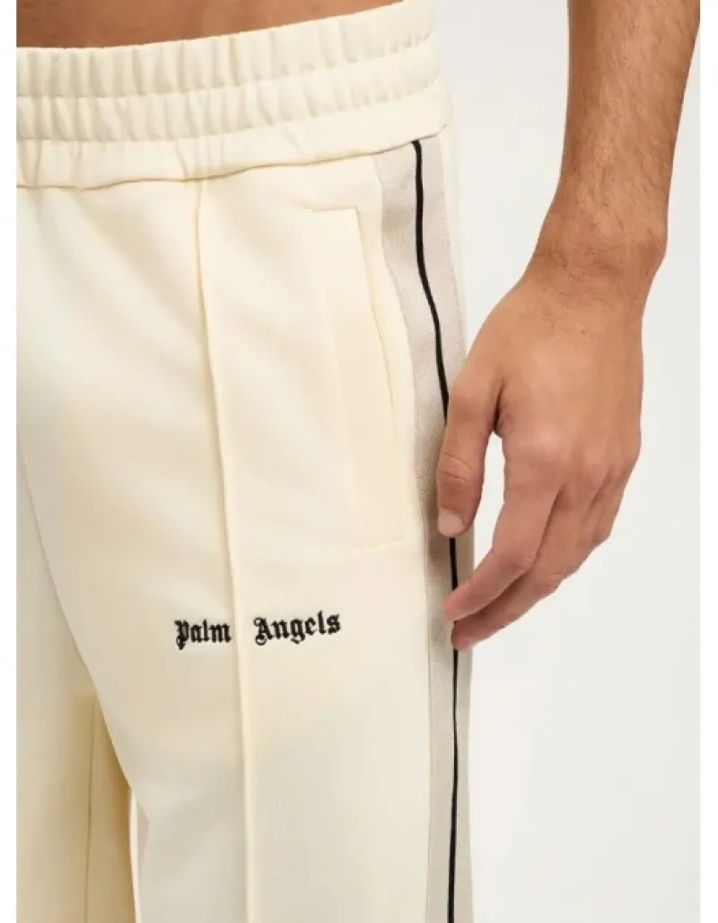 Imaginea numarul 2 reprezentatand Bermude, Classic Logo Track Shorts, culoare crem, Palm Angels