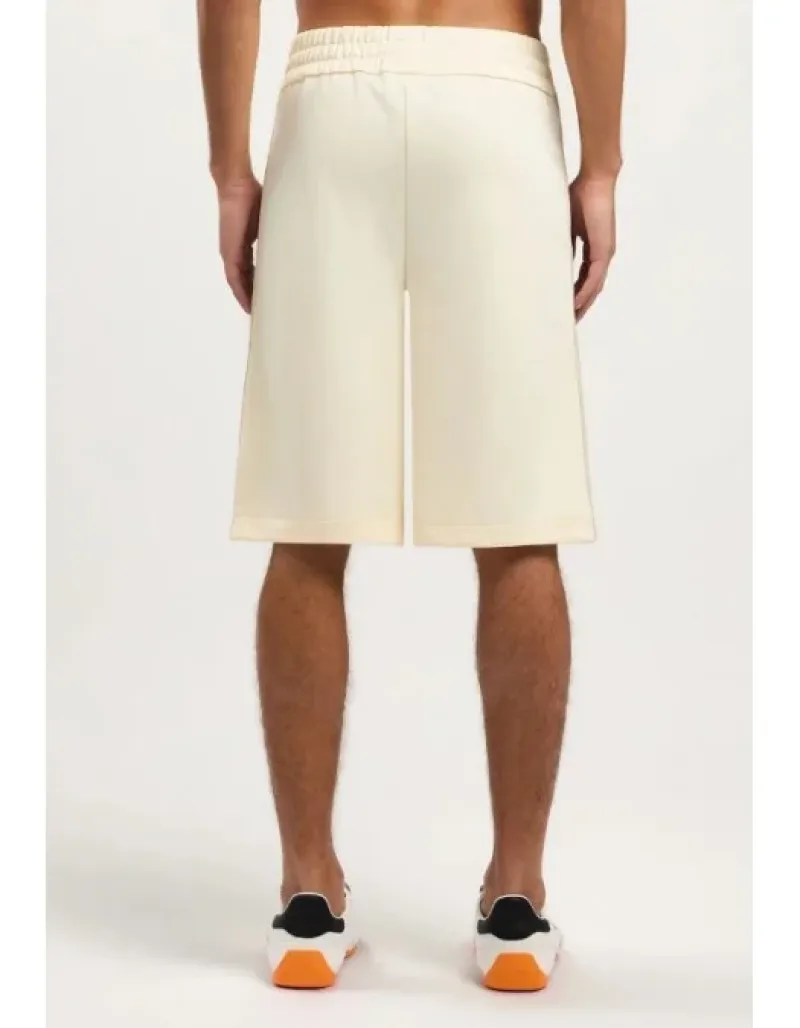 Imaginea numarul 3 reprezentatand Bermude, Classic Logo Track Shorts, culoare crem, Palm Angels