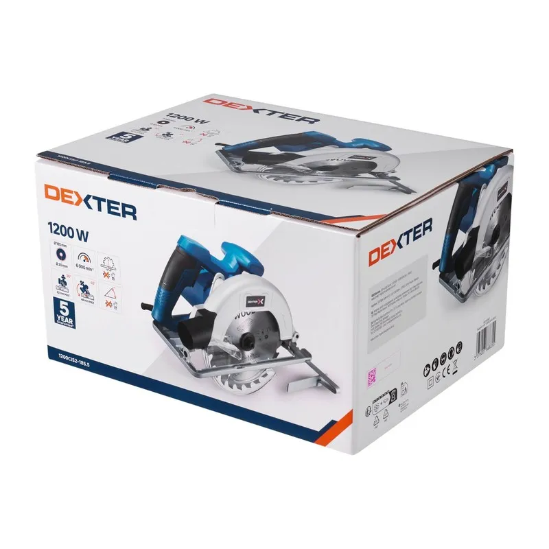 Imaginea numarul 6 reprezentatand Fierăstrău circular, 1200 W, Ø 185 mm, Dexter