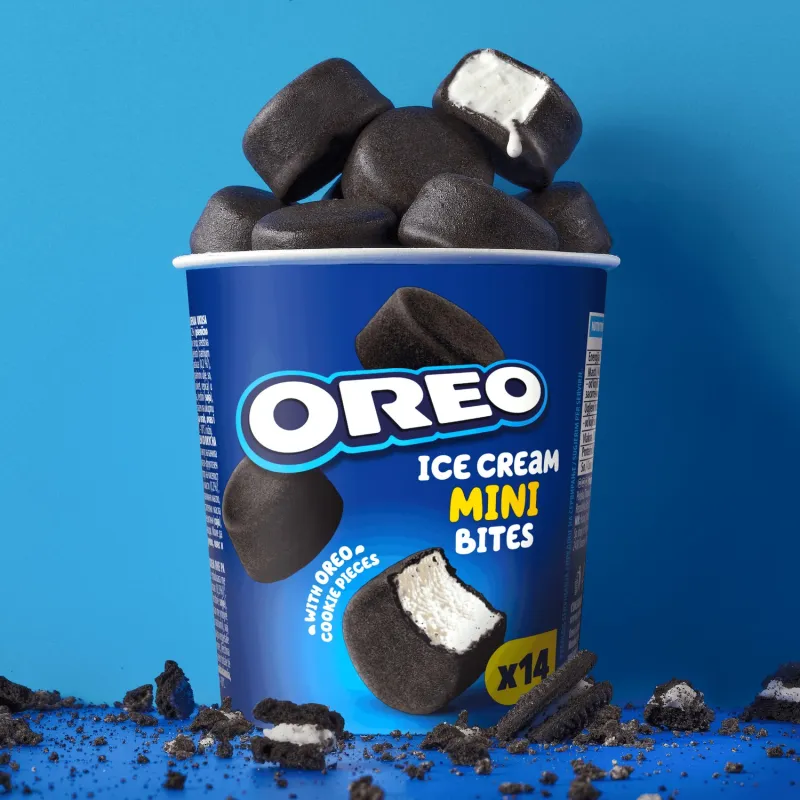 Imaginea numarul 2 reprezentatand Praline inghetata Oreo Mini Bites, 14 bucăți