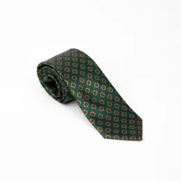 Imagine pentru Artizan Suits - Cravată bărbați verde floral elegantă din aceiasi categorie