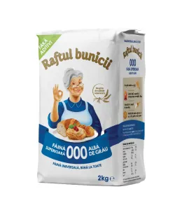 Imagine pentru Faina alba de grau Raftul bunicii, superioara 000, 2 kg din aceiasi categorie