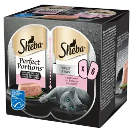 Imagine pentru Hrana umeda Sheba Perfect Portions pentru pisici adulte, cu somon in bucata 6 x 37,5 g din aceiasi categorie