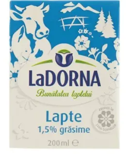 Imagine pentru Lapte UHT Ladorna 1.5% 200ml din aceiasi categorie
