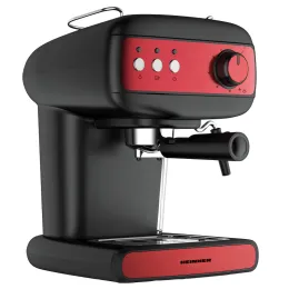 Imagine pentru Espressor manual Heinner Red Boquette HEM-1100BKRD, 850W, 15 bar, rezervor apa 1.2l, Negru/Rosu din aceiasi categorie