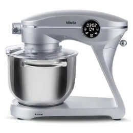Imagine pentru Mixer cu bol Biovita MB-1800-NOVA, 10 viteze, 6 litri, 1800 W, Argintiu din aceiasi categorie
