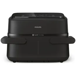 Imagine pentru Friteuza cu aer cald Philips NA150/00, 6 programe, 2 cosuri, 7 litri, 2450 W, Negru din aceiasi categorie