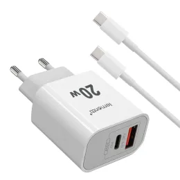 Imagine pentru Set Incarcator retea Lemontti Fast Charge 20W 1 x PD Type-C + 1 x USB-A Quick Charge 3.0 si cablu Ty din aceiasi categorie