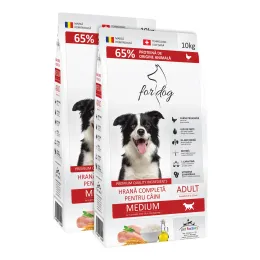Imagine pentru Hrană câini Adult talie medie pasăre, 2×10 kg, For Dog din aceiasi categorie