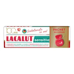 Imagine pentru Pachet aniversar 100 ani LACALUT Sensitive 75 ml + ata dentara din aceiasi categorie
