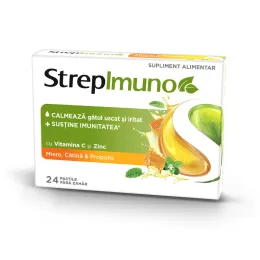 Imagine pentru Strepimuno cu miere, cătină și propolis, 24 pastile de supt, Reckitt Benckiser din aceiasi categorie