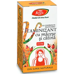 Imagine pentru Comprimate masticabile cu măceșe și cătină, 63 bucăți, Fares din aceiasi categorie