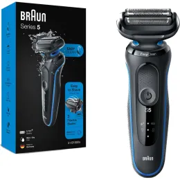 Imagine pentru Aparat de ras Braun Series 5 51-B1000s, Wet&Dry, AutoSense, Easy Click, Negru / Albastru din aceiasi categorie