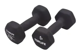 Imagine pentru Set gantere Top Life, 2x3 kg, Negru din aceiasi categorie