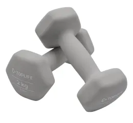 Imagine pentru Set gantere Top Life, 2x2 kg, Gri din aceiasi categorie