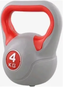 Imagine pentru Gantera kettlebell cu ciment Kaytan, 4 kg, Gri/Rosu din aceiasi categorie