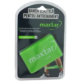 Imagine pentru Banda elastica pentru antrenament Maxtar, latex, 50x5x0.06 cm, Verde din aceiasi categorie