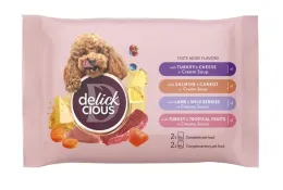 Imagine pentru Hrana umeda pentru caini Delickcious mix, 330g din aceiasi categorie
