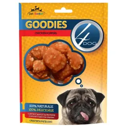 Imagine pentru Recompense pentru caini Chicken Poppers Goodies 100 gr, 4Dog din aceiasi categorie