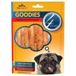Imagine pentru Recompense pentru caini Rawhiderolls Sticks Goodies 100 g, 4Dog din aceiasi categorie