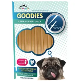 Imagine pentru Recompense pentru mentinerea igienei orale caini 4Dog, aroma dovlecel, 80 g din aceiasi categorie