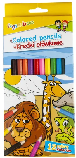 Imagine pentru Creioane colorate, 12 bucăți/cutie, Gimboo din aceiasi categorie