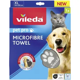 Imagine pentru Prosop pentru curatarea cainilor/pisicilor Vileda Pet Pro, marimea XL, microfibra, Gri din aceiasi categorie