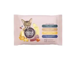 Imagine pentru Hrana umeda pentru pisici DELICKCIOUS Adult pachet mix 4x85 g din aceiasi categorie