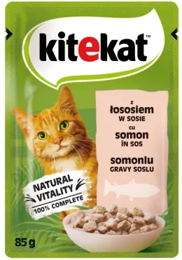 Imagine pentru Hrana umeda pentru pisici Kitekat cu somon 85g din aceiasi categorie