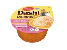 Imagine pentru Hrana Umeda Pentru Pisici, Dashi Delights Cu Pui Si Somon, 70G din aceiasi categorie