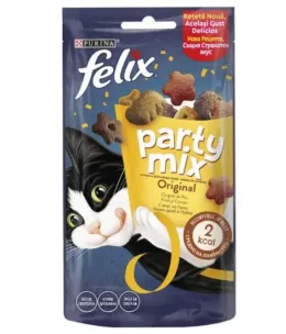 Imagine pentru Mancare pisici Party Mix Original Felix Purina 60g din aceiasi categorie