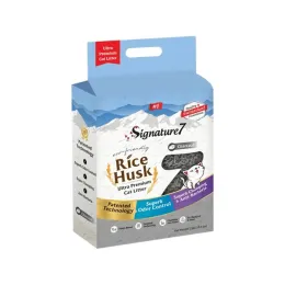 Imagine pentru Asternut igienic pentru pisici Signature7 Charcoal Rice Husk, 7 L din aceiasi categorie