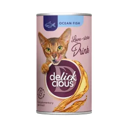 Imagine pentru Hrana complementara DELICKCIOUS pentru pisici adulte - Bautura cu peste oceanic, 140g din aceiasi categorie
